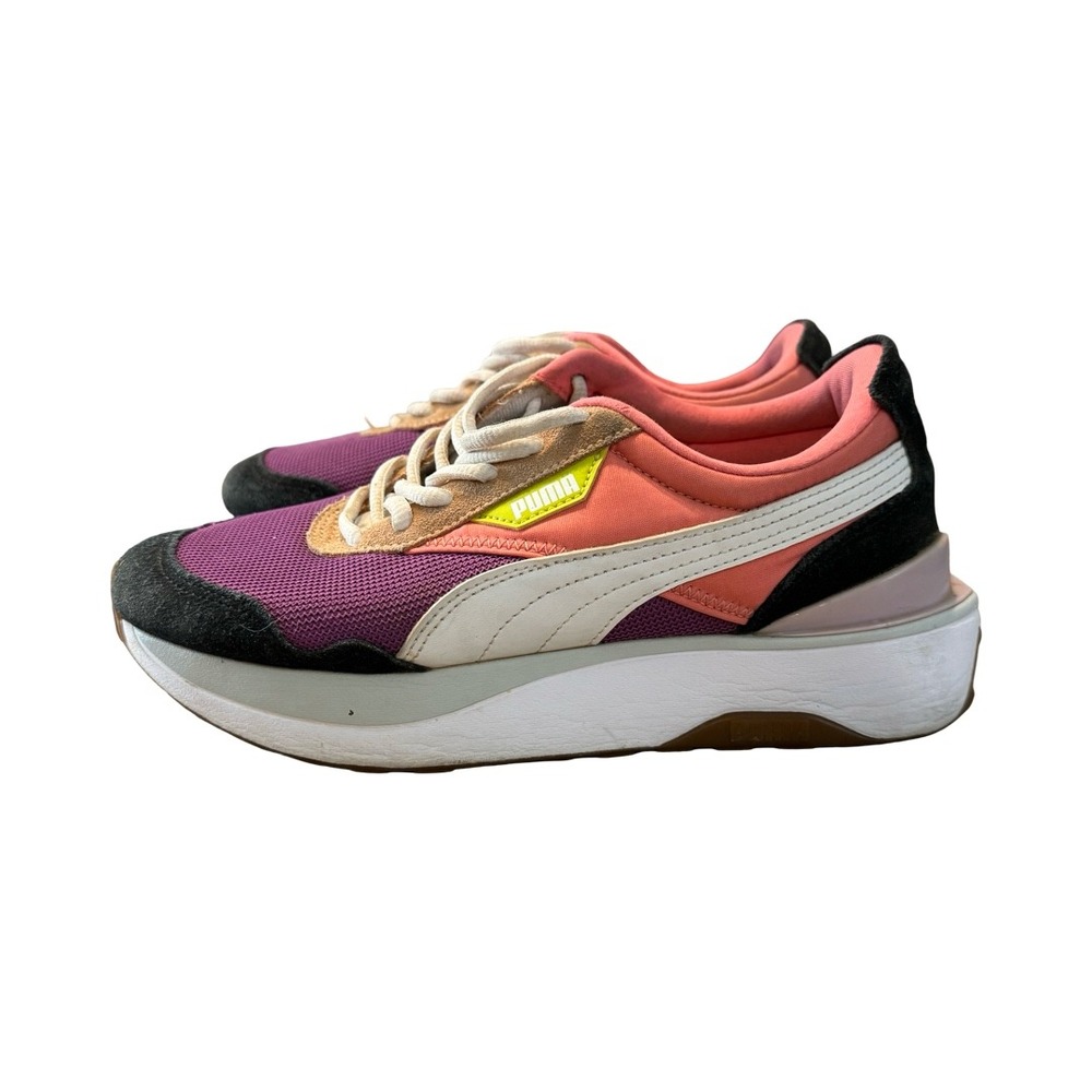 Puma Cruise Rider Silk Road Womens Sneakers Purple Coral Black 375072-05 Size 8 - Picture 3 of 7